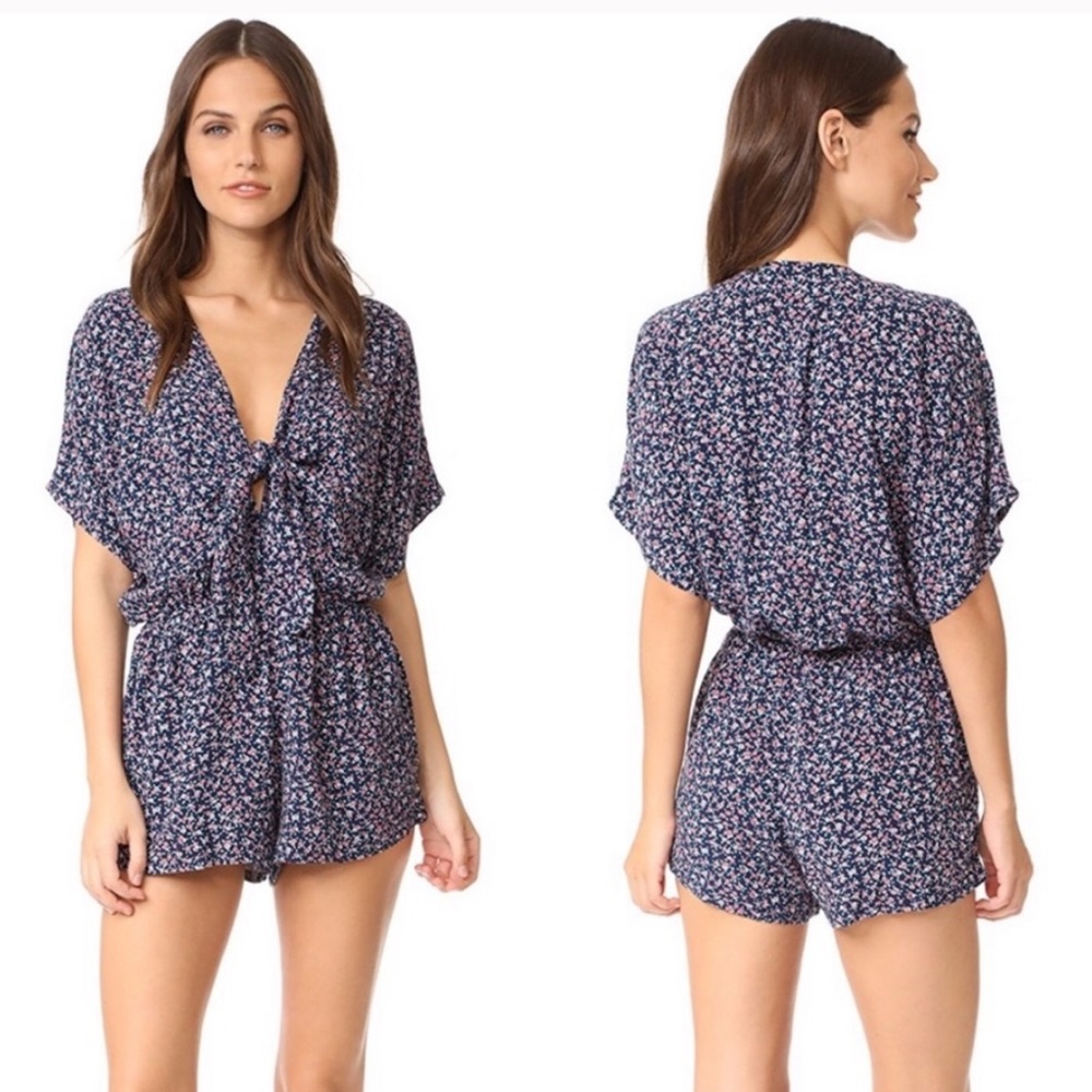 Rails Minka Tie Front Romper - image 1